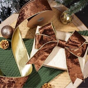 Elegant Velvet Ribbon with Bow